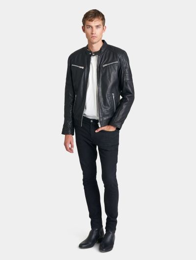 Skinnjacka ROCKANDBLUE Mission Svart